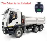 1/14 6x4 Hydraulic RC Dumper Trucks CNC Axles Metal Remote Controlled Tipper Car Toy Hobby Model for Adults Children