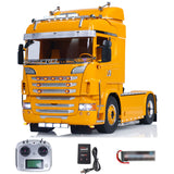 TOUCAN Pianted Metal Chassis 4X4 1/14 RC Tractor Truck DIY Customized R730 Model Car Ligth Sound