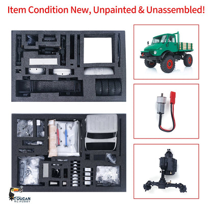 TOUCAN RC HOBBY LESU UM406 4X4 1/10 Metal RC Off-Road Vehicles Z001 KIT 2 Speed Transmission Winch DIY Parts for Model Enthusiast