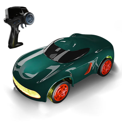 1/64 RC MINI High Speed Desktop Drift Car Q197 2,4 GHz Fernbedienung Allradantrieb Automodell RTR Batterie Bunte Lichter
