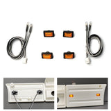 3V LED Kunststoff Seitenschweller Licht Warnleuchte für 1/14 DIY TAMIYA Fernbedienung Traktor Lkw R470 R620 Modell Auto Spielzeug Upgrade