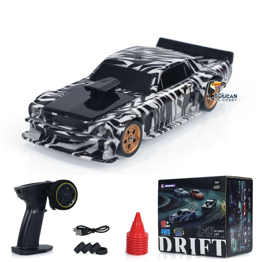 1/43 TOUCAN RC HOBBY 2.4g RC Mini Race Car Radio Controlled Drift Vehicle 4WD Mini Tou for Children Adults High Speed Model