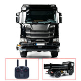 Double E 1/14 4x4 Electric Lifting RC Dump Truck 500G E022 2Speed RTR Tipper Metal Axle Magnetic High Roof Battery Radio Light
