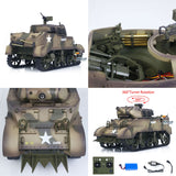 CoolBank 1/16 Radio Control Tank M8 HMC Scott Light Self-Propelled Howitzer RC Model 360degree Turret Rotary Smoke Sounds Lights RTR