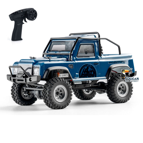 1/24 Mini Remote Control Climbing Crawler Car 4x4 4WD RC Off-road Vehicles Model with Motor Servo ESC Light System