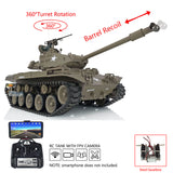 1/16 Scale TK7.0 FPV Henglong Walker Bulldog Plastic Version RTR RC Model Tank 3839 360 Turret Barrel Recoil Gearbox BB IR Smoke