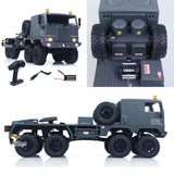 Fast Free Shipping RTR 1/18 Radio Control Military Truck 8*8 RC Off Road Vehicle 280 Brushed Motor Fifth Wheel Winch Metal Hook All Wheel Steering