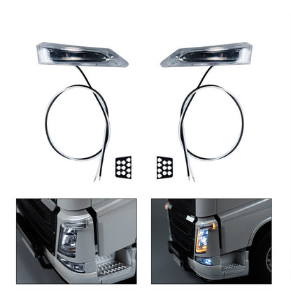 Plastic Bumper Side Turn Signal Light for 1/14 DIY Remote Control Tractor Truck VO FH16 56360 56362 56375 RC Lorry Car Model