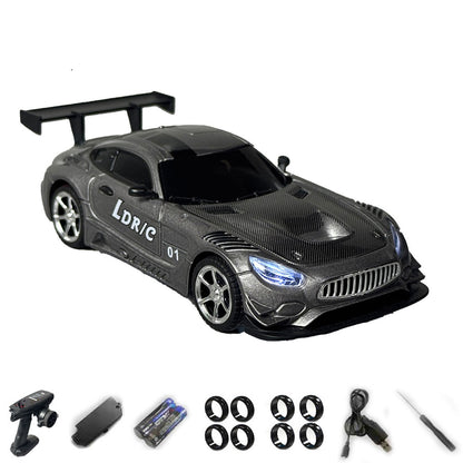 RTR LDRC LD4301 1/43 Remote Control 4WD Drift Car 4*4 RC Racing Vehicle Desktop Model Metal Body Shell Quick Release Battery