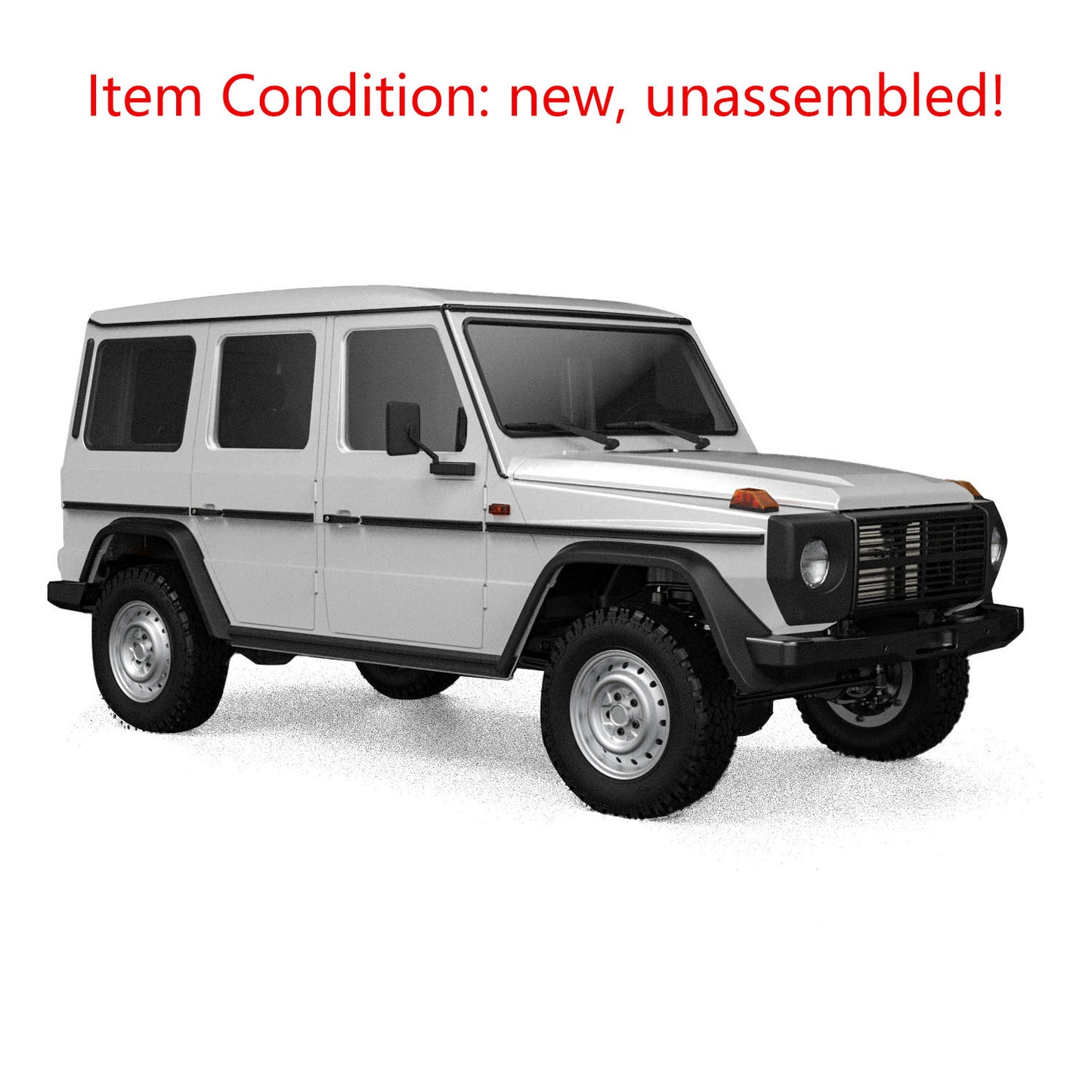 In Stock CAPO 1/8 4WD RC Off Road Car W460 Kit CNC Metal Car Shell Differential Locks Openable Doors 2Speed Gearbox No Electronic Parts