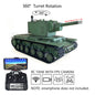 Henglong 1/16 Plastic TK7.0 Soviet KV-2 RTR RC Tank 3949 with FPV 360 Degrees Turret Barrel Recoil BB IR Smoke Steel Gearbox