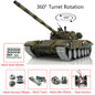 Henglong 1/16 TK7.0 Russian T72 RTR RC Tank 3939 with BB IR 360 Degrees Turret Smoke Metal Tracks Gearbox Sprockets Idlers Road Wheels
