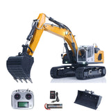 1/14 Hydraulic RC Metal Excavator Ready to Run for Model 945 Remote Control Trucks With Light Rotating Light Hydraulic System