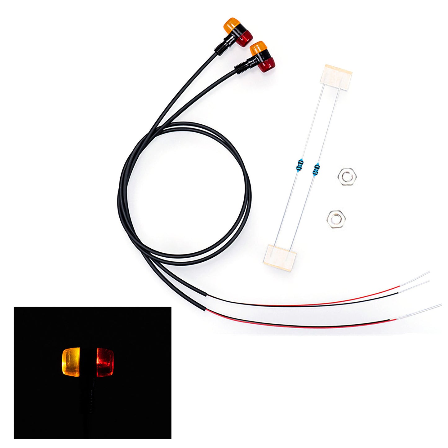 1/14 Plastic Warning Light Clearance Lamp for DIY Remote Control Tractor Truck VO FH16 SC R620 RC Lorry Toys Tipper Model Kit