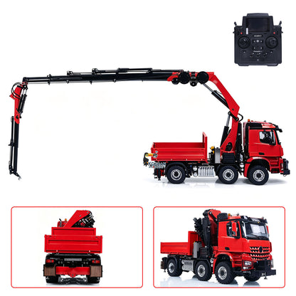 In Stock TOUCAN RC HOBBY 3363 Metal 1/14 2.4GHz Remote Control Tractor Truck Hydraulic Crane Fly Jib Arm 4151 AK 6*6 RC Agriculture Lorry Paladin PL18EV