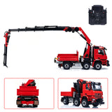 3363 Metal 1/14 2.4GHz Remote Control Tractor Truck Hydraulic Crane Fly Jib Arm 4151 AK 6*6 RC Agriculture Lorry Paladin PL18EV