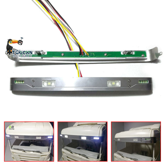 Sonnenblendenlampe LED-Licht für 1/14 RC Traktor Funkgesteuertes LKW-Auto Hobbymodell Ersatzteile 620 730 470 Ersatzteile