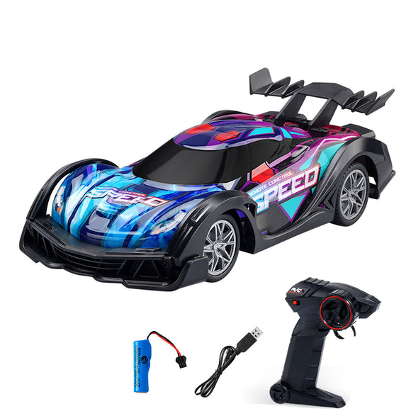 Plastic 1/18 RC Drift Car Q170 2.4GHz RWD Wireless Remote Control Electric Racing Vehicle Model Lights Battery Ready to Go