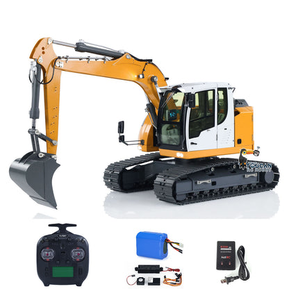 1/14 RC Hydraulic Excavator R920 JDM-208 Metal Remote Control Construction Vehicle Digger DIY Model Light Sound System