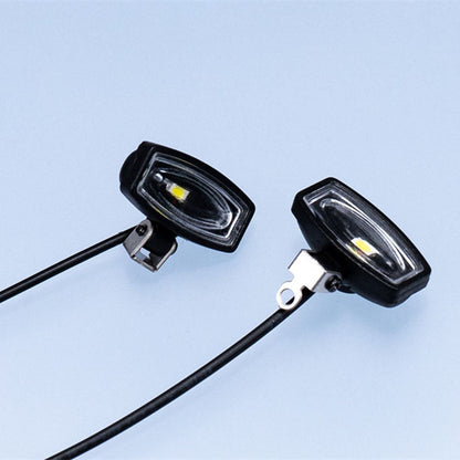 1 Paar Kunststoff-LED-Scheinwerfer 2,2 V-3 V Stirnlampe für DIY TAMIYA 1/14 RC Traktor-LKW-Modell Crawler Offroad-Auto-Dumper Teile Spielzeug