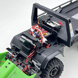 1/18 Remote Control Flatbed Truck 6*6 Electric RC Off Road Vehicle Model Metal Chassis Gear Light System Flysky Radio No Sounds