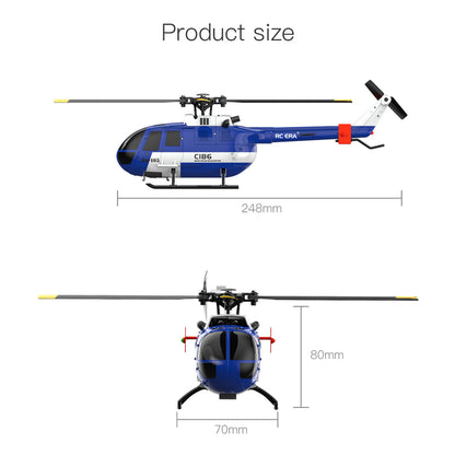 RC ERA 1/48 4CH Fernbedienung Hubschrauber C186 Gyroskop One Key Start Barometer Batterie Modell Flugzeug Spielzeug für Erwachsene