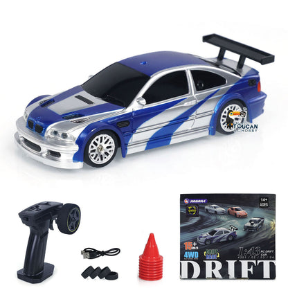 RC-Drift-Rennwagen im Maßstab 1/43, Gyro, 4WD, fahrbereit, Mini-Auto, Spielzeug, Hochgeschwindigkeitsmodell