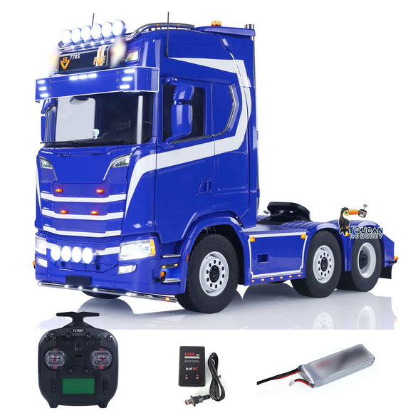 TOUCAN 770S 1/14 RC Tractor Truck 6X6 Metal Chassis Axle Locks RTR 3Speed Lorry Car Smoke Sound Light Unit Cabin Suspension ST8