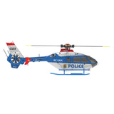 1/36 C123 RC Simulation Helicopter Model EC135 Single Paddle Aileron Free Airplane Dual Brushless Direct Drive 3D Aircraft Toy