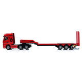 HUINA 1/64 Remote Control Drift Tractor Truck 9900 W/ 3Axle Plastic Semi Flatbed Trailer RTR Lights Effect Manual Support Legs