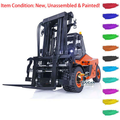 TOUCAN RC HOBBY LESU 1/14 Metal RC Hydraulic forklift Remote Control Painted Model Aoue-LD160S ESC Motor Servo 6CH Reversing Valve