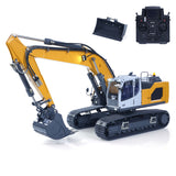 1/14 Scale Metal Hydraulic RC Excavator 945 Remote Control Painted Trucks Model W/ PL18EV Radio Light Motor Servo