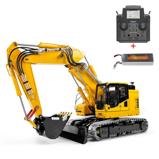 TOUCAN RC HOBBY LESU Aoue ET26L 1/14 Metal RC Excavator B0012 RTR Hydraulic Short Tail Tracked Digger Simulated GPS Light System FlySky PL18EV Controller