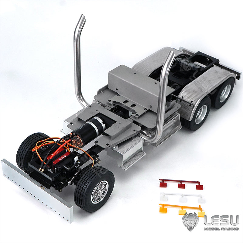 TOUCAN RC HOBBY LESU 1/14 Metal 6*6 Chassis KING 540 Motor 3PCS Servos Accessory for Radio Controlled TAMIIYA Tractor Truck DIY Cars Model