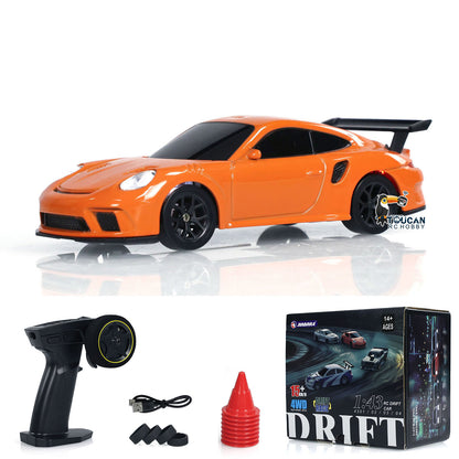 Ferngesteuertes Mini-Driftauto, 1:43, Rennauto, Spielzeug, Funklichter, Verkehrsleitkegel, Hochgeschwindigkeits-Allradantrieb mit Simulationslicht