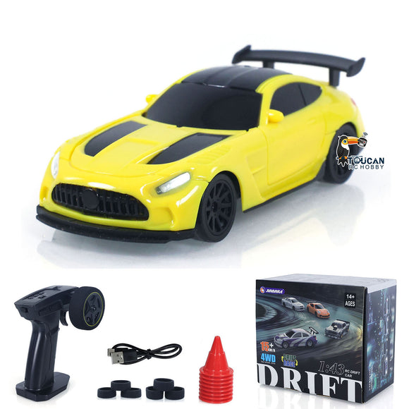 RTR 4310 1/43 Remote Control Drift Car 4WD RC Racing Vehicles Radio Battery Light Effects No Sounds Mini Car Toy Model Gift