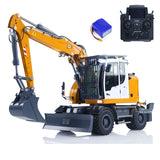 1/14 RC Hydraulic Wheeled Excavator LR914 8-ways Valve RTR Metal Remote Control 4*4 Digger Model Axle Lock Flysky PL18EV Lite