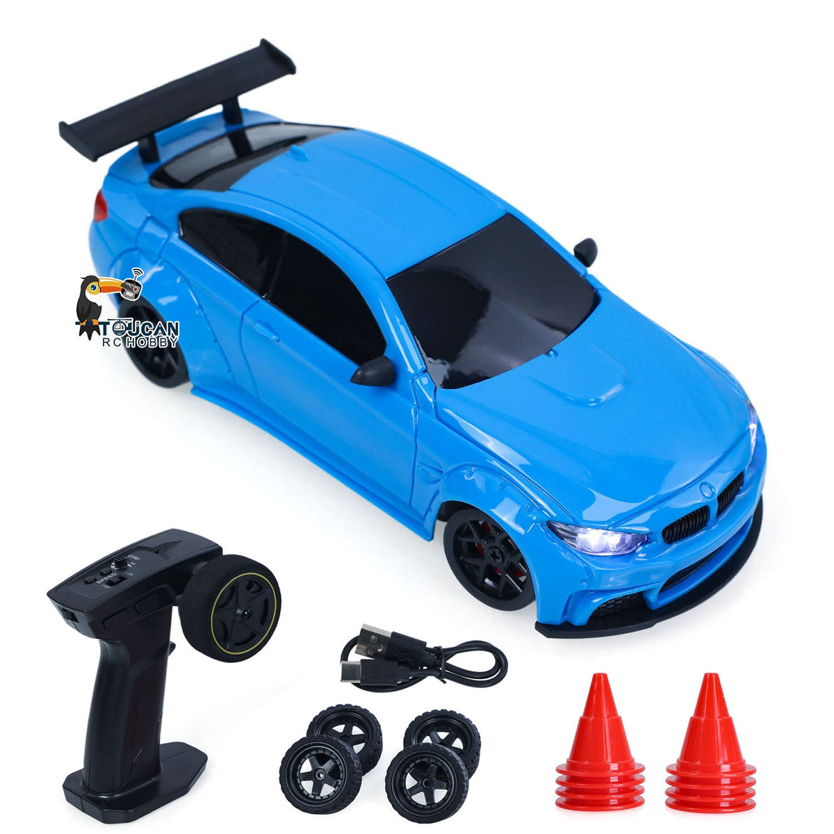 TOUCAN RC HOBBY 25KM/H High Speed JIABAILE 4WD Plastic 1/36 RC Drift Car 3611 Gyroscope Indoor Outdoor Mini Racing Car LED Lights Battery 2.4G Radio