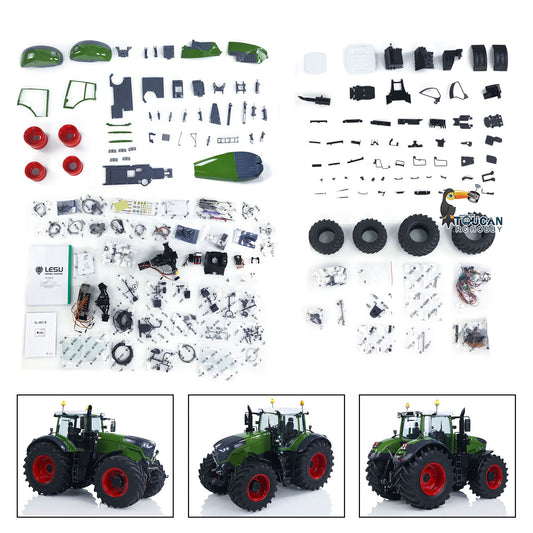 TOUCAN RC HOBBY 1/14 4*4 Brand New LESU AOUE 1050 Metal Hydraulic RC Tractor Remote Control Car Model Kits Unassembled Simulation Vehicle Sound Light