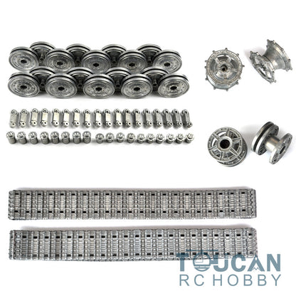 Zubehör Ersatzteile für 1/16 Henglong Deutscher Königstiger RC RTR Panzer 3888A Panzerkettenräder Laufketten Leiträder Laufräder