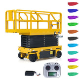 CUT Model 1/14 Radio Control Hydraulic Aerial Work Platform 25.6Inches Lift Height Metal Construction Vehicle TOUCAN Painting