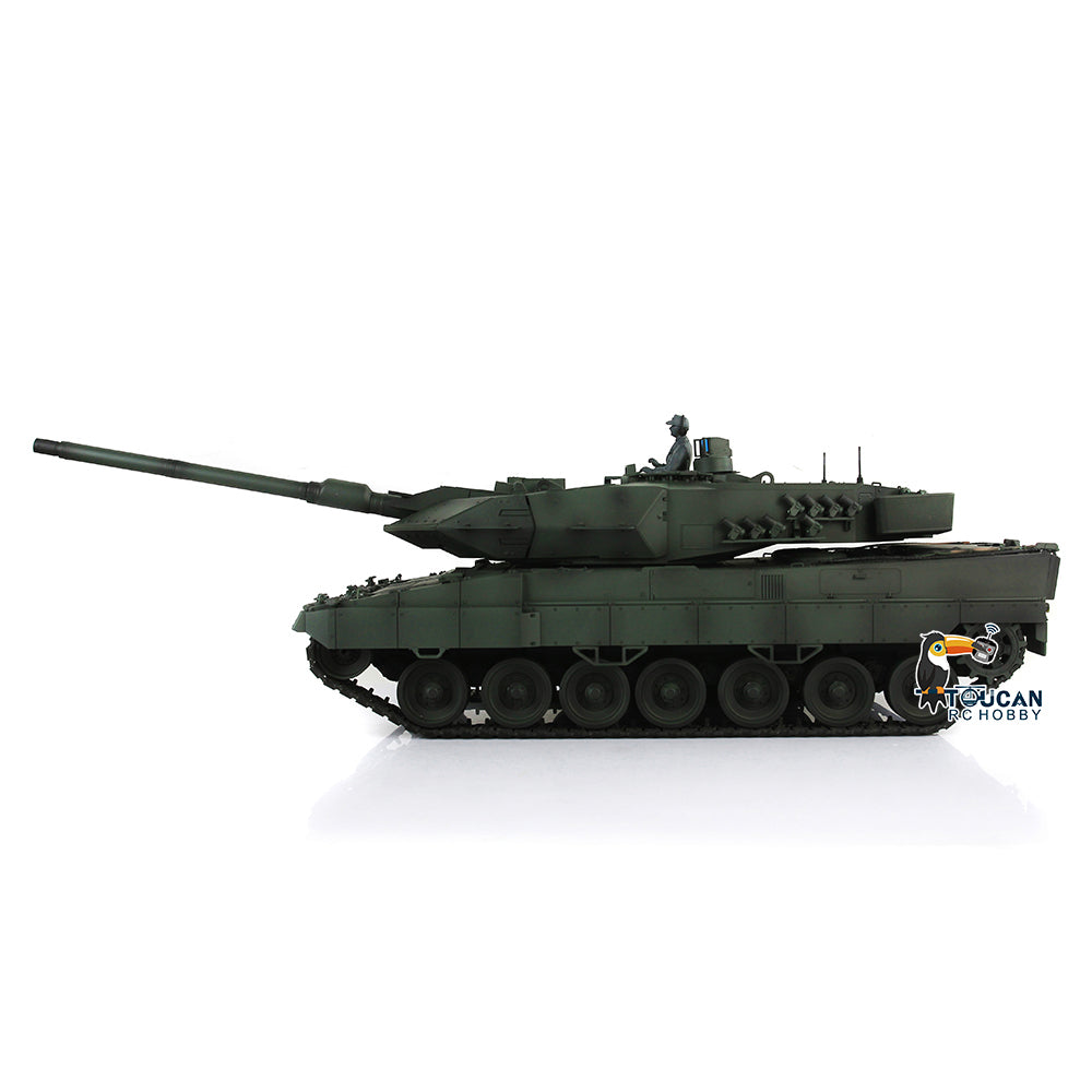 IN Stock Henglong 1/16 TK7.0 Plastic 3889 Leopard2A6 RTR RC Tank 360 Degrees Turret BB Infrared Combat Smoke Sound Light Metal Barrel