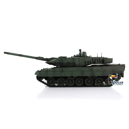 IN Stock Henglong 1/16 TK7.0 Plastic 3889 Leopard2A6 RTR RC Tank 360 Degrees Turret BB Infrared Combat Smoke Sound Light Metal Barrel