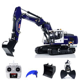 1/14 946 3-arm RC Hydraulic Equipment Remote Control Excavator Metal Digger Model Bucket Ripper Grab Tiltable Clamshell Bucket