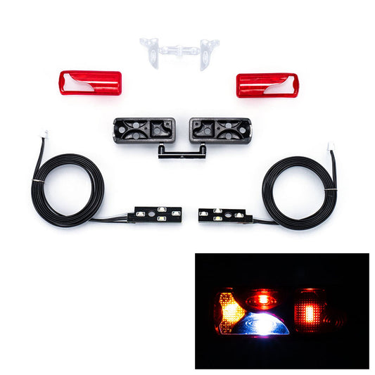 LED 5V Kunststoff Rücklicht Rückleuchte für 1/14 DIY TAMIYA Fernbedienung Traktor Lkw Modell MAN Anhänger Kipper Auto Zubehör