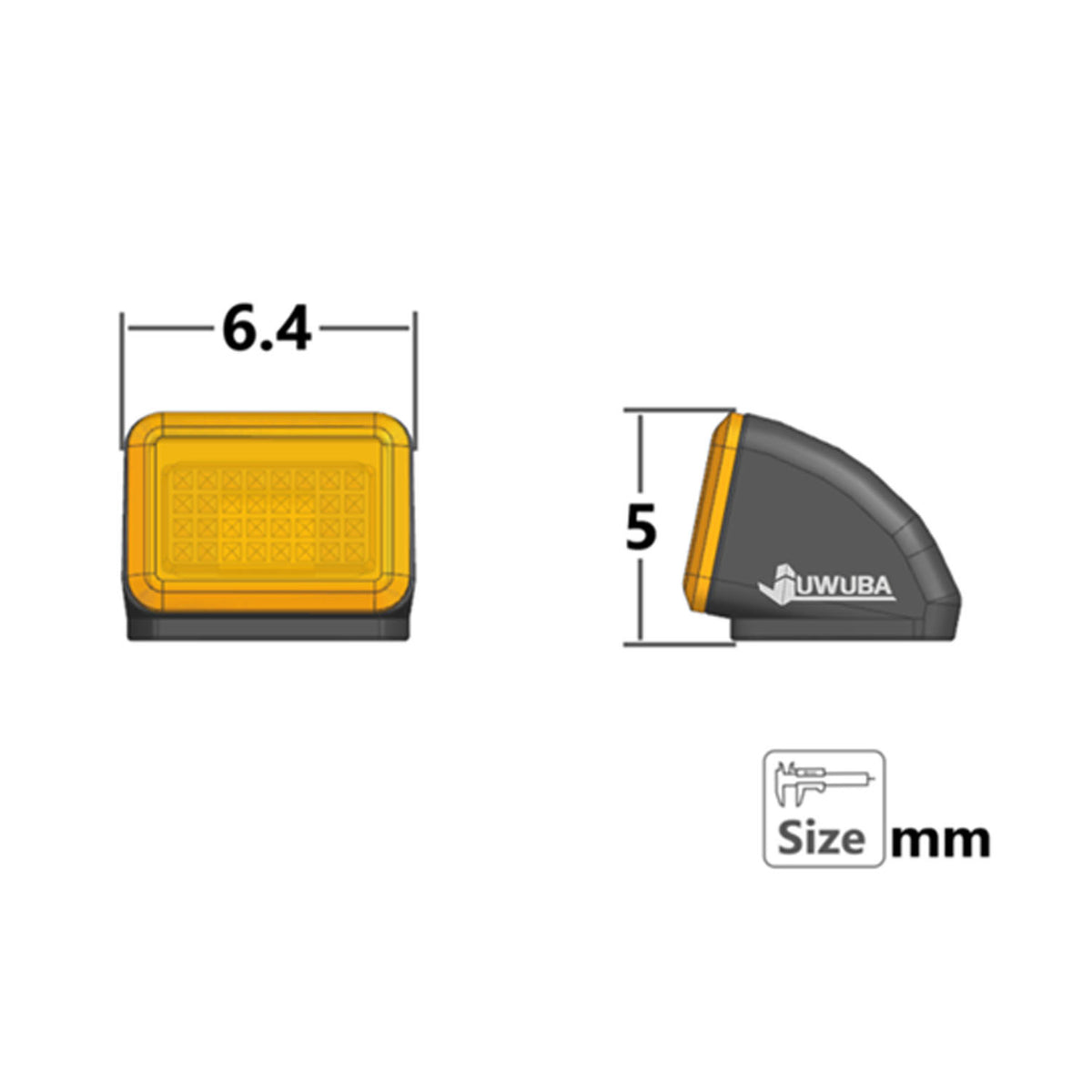 Plastic Roof Side Marker Warning Lamp Clearance Lamp for 1/14 DIY Radio Control Tractor Truck VO FH16 RC Lorry Dumper Model Car