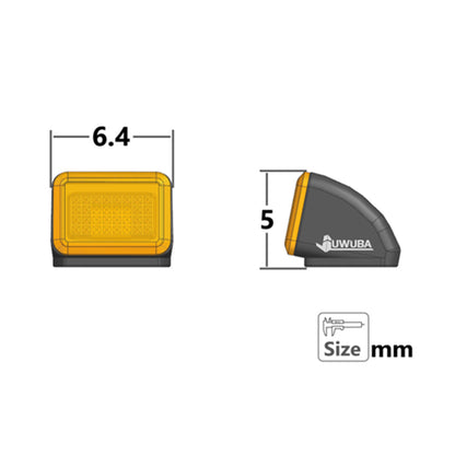 Plastic Roof Side Marker Warning Lamp Clearance Lamp for 1/14 DIY Radio Control Tractor Truck VO FH16 RC Lorry Dumper Model Car