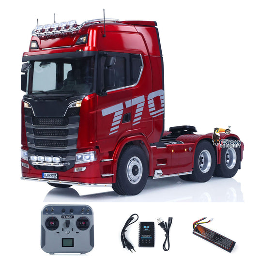 KABOLITE 1/14 770S 100 RC Sattelzugmaschine 6x6 Ferngesteuertes LKW Auto 2-Gang-Getriebe Differentialsperre Akku Funk RTR Modell