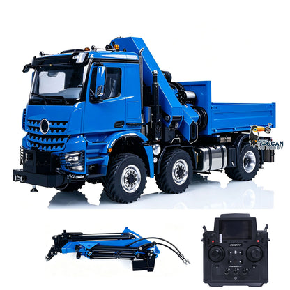 In Stock TOUCAN RC HOBBY 3363 Metal 1/14 2.4GHz Remote Control Tractor Truck Hydraulic Crane Fly Jib Arm 4151 AK 6*6 RC Agriculture Lorry Paladin PL18EV