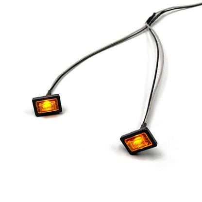 TOUCAN RC HOBBY 3V LED Plastic Side Skirt Light Warning Lamp for 1/14 DIY Remote Control Tractor Truck R470 R620 Model Car Toys Upgrade